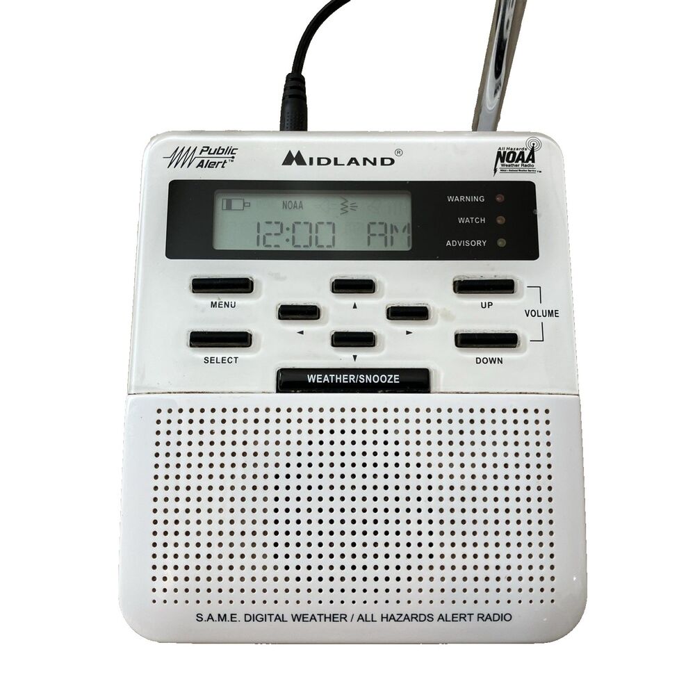 Midland Weather Radio NOAA Public Alert & Storm Warning WR-100